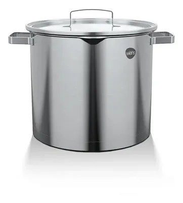 Cacerola Alta Acero Inoxidable 24cm Serie 500