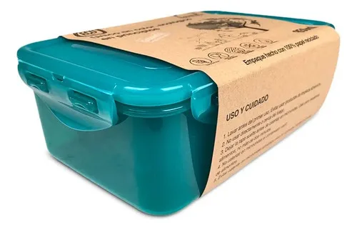 Contenedor Hermético Vidrio Cuadrado 900ml Glasslock