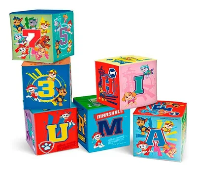 Cubo Soft Letras Y Números Paw Patrol Nickelodeon