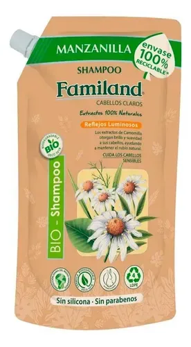 Shampoo Manzanilla 500ml Cabellos Claros
