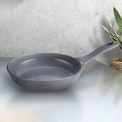 Sartén Aluminio Forjado 24cm Antiadherente Marmolado Gris