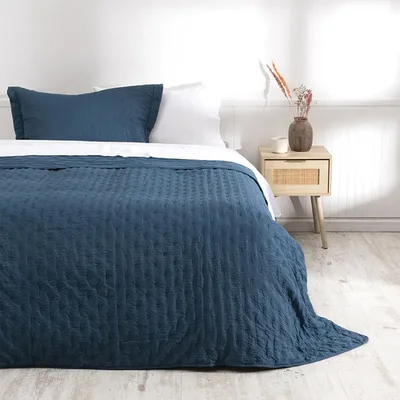 Quilt Ultra Sevilla Poliéster 1.5 Plazas Azul