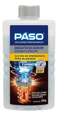 Desatascador Turbo Líquido Destapa Cañerías 350ml