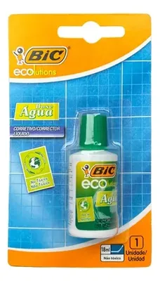 Corrector Líquido Bic Botella Eco Aqua Base Agua