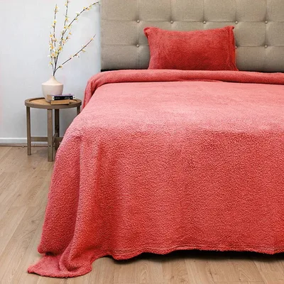 Set De Sábanas Chiporro Lisa 1.5 Plazas Coral Coral