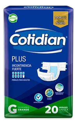 Pañal Adulto Desechable Talla G Incontinencia Fuerte