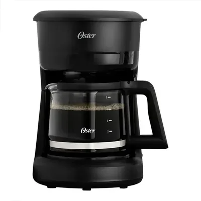 Cafetera Eléctrica De Vidrio 5 Tazas Oster Negro