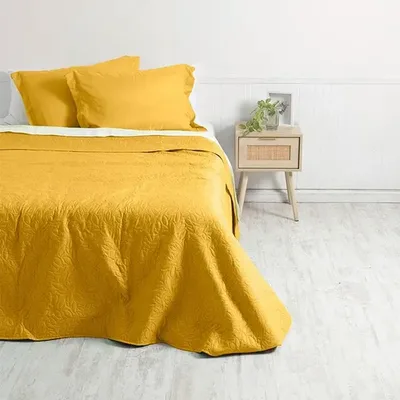 Quilt Reversible Liso 2 Plazas Poliéster Coral Claro
