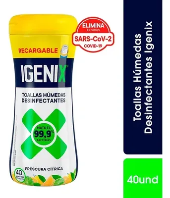 Paños Húmedos Desinfectantes Multiuso 40 Unidades
