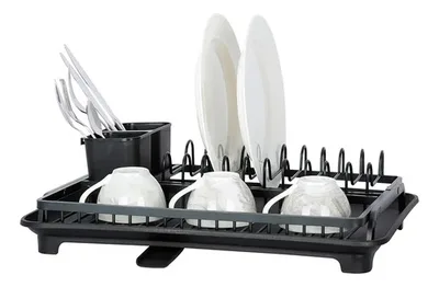 Secaplatos Organizador Cocina Aluminio 1 Nivel Plateado