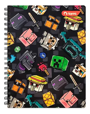 Cuaderno Universitario Espiral Minecraft 100 Hojas