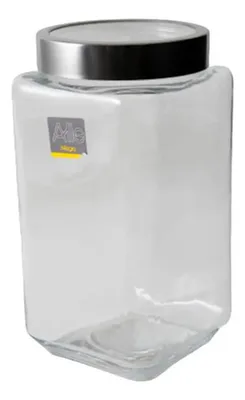 Contenedor De Vidrio Allegra 2100ml Con Tapa