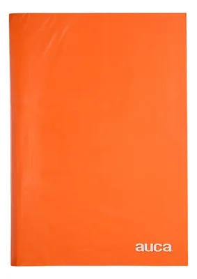 Archivador Plastificado Con Gusano Naranjo Coral Claro