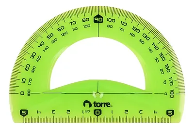 Transportador Flexible 10cm 180 Grados Verde Verde