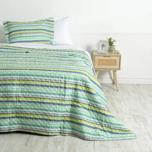 Quilt Estampado Reversible 1.5 Plazas Poliéster