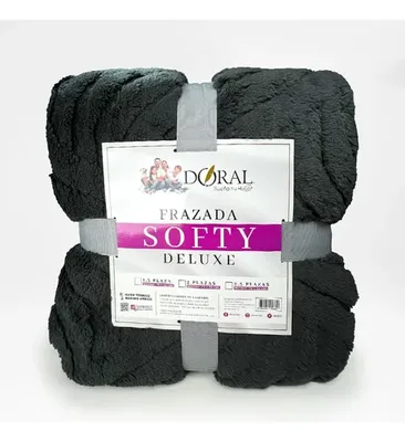 Frazada Softy Térmica Poliéster 1.5 Plazas Coral Claro
