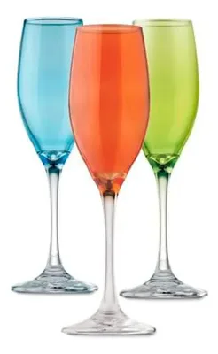 Set De Copas Champagne Flute Allegra 176cc
