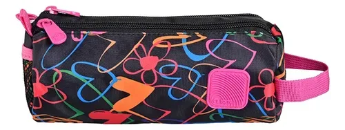 Estuche Escolar Torre Heart Dance Estampado Coral Claro