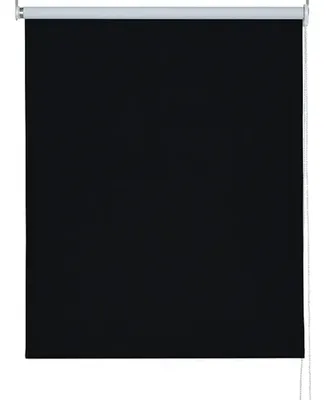 Cortina Roller Blackout 220x220cm Poliéster Negro