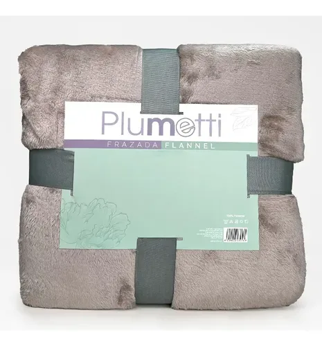 Frazada Flannel Térmica 1.5 Plazas Poliéster Coral Claro