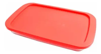 Asadera Rectangular Vidrio 2.9 Litros Con Tapa