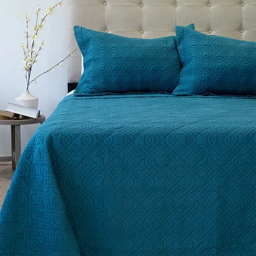 Quilt Bubbly 2 Plazas Poliéster Azul Marino Azul Marino