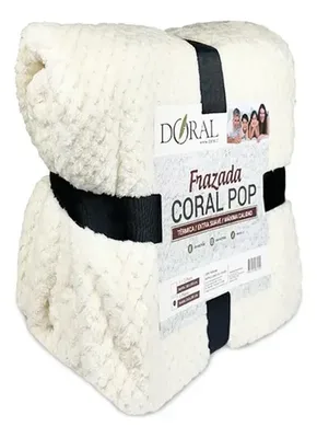 Frazada Térmica Coral Pop 150x200 Soft Touch Blanco