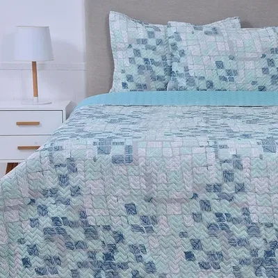 Quilt Estampado 2 Plazas Poliéster Mashini
