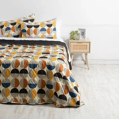 Quilt Estampado King Poliéster Mashini