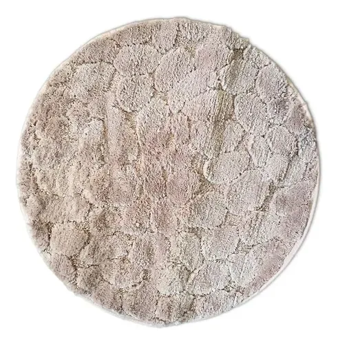 Piso De Baño Marbella Velvet Antideslizante Coral Claro
