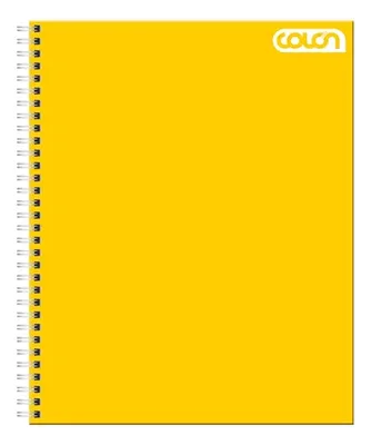 Cuaderno Universitario Espiral 100 Hojas Matemática Amarillo