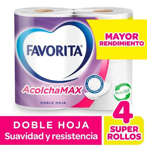 Papel Higiénico Acolchado 40 Metros Pack 4 Rollos