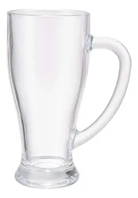 Set Vasos Cerveceros Bavaria 420cc Vidrio Coral Claro