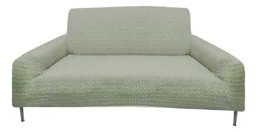 Funda De Sillón Anastasia Panal 2 Cuerpos Verde Verde