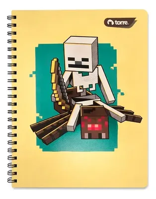 Cuaderno Universitario Espiral Minecraft 100 Hojas