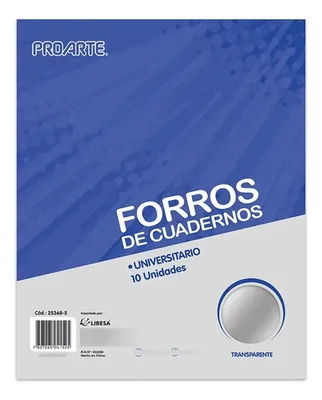 Forro De Cuaderno Universitario Transparente Protector