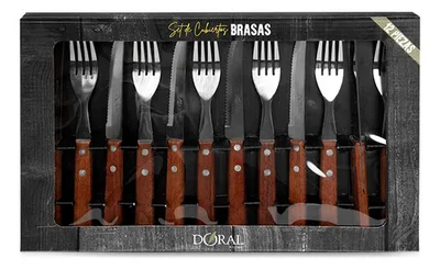 Set Parrillero Brasas 12 Piezas Acero Inoxidable