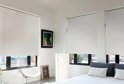 Cortina Roller Blackout Oscurecimiento Total 190cm Negro