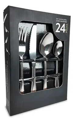 Set De Cuchillería 24 Piezas Acero Inoxidable