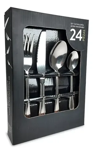 Set De Cuchillería 24 Piezas Acero Inoxidable