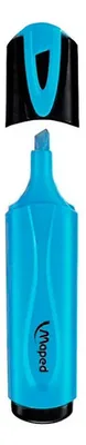 Marcador Destacador Fluorescente Biselado Celeste Celeste