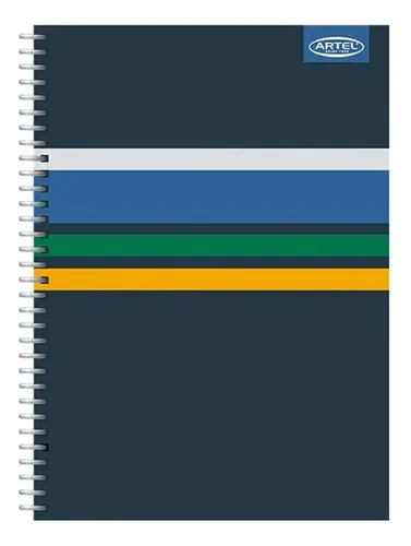 Cuaderno Espiral 120 Hojas Tapa Dura Matemática Azul