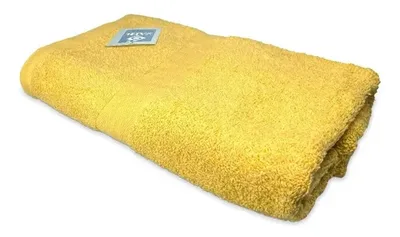 Toalla De Baño Algodón 100% Colección Amarilla Amarillo