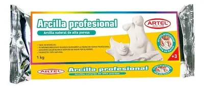 Arcilla Profesional Natural 1kg Para Modelado