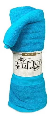 Toalla De Baño Bella Donna 70x140 Algodón Celeste