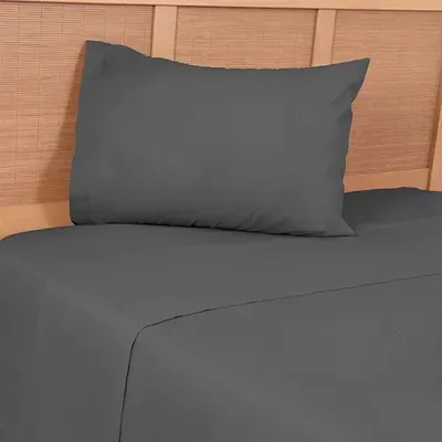 Set De Sábanas 144 Hilos Algodón Poliéster 1.5 Plazas Verde Oscuro