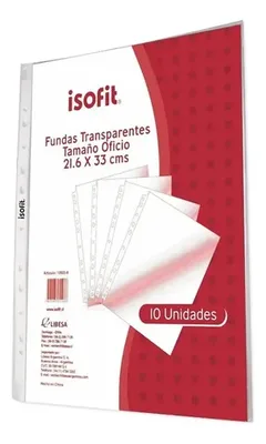 Funda Transparente Oficio Para Documentos Hojas