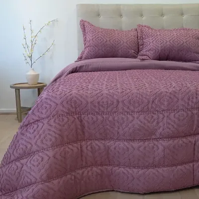 Plumón Touch Deluxe 3 Plazas Poliéster Rosa Coral Claro