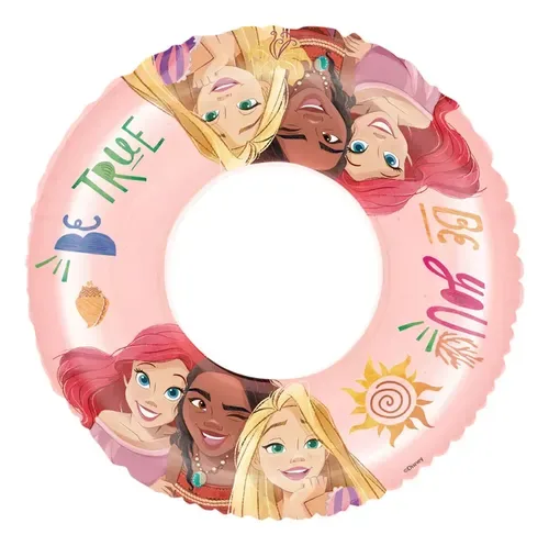 Flotador Circular Infantil 50cm Princesas Disney Coral Claro
