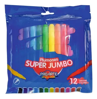 Set Marcadores Jumbo 12 Colores Proarte